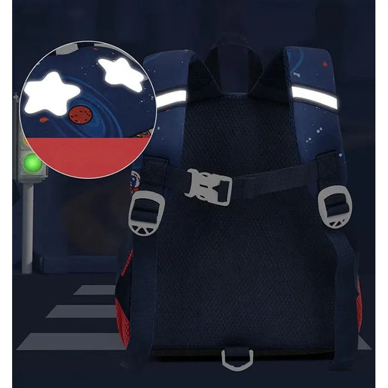 3D Rocket Design Kids School Bag