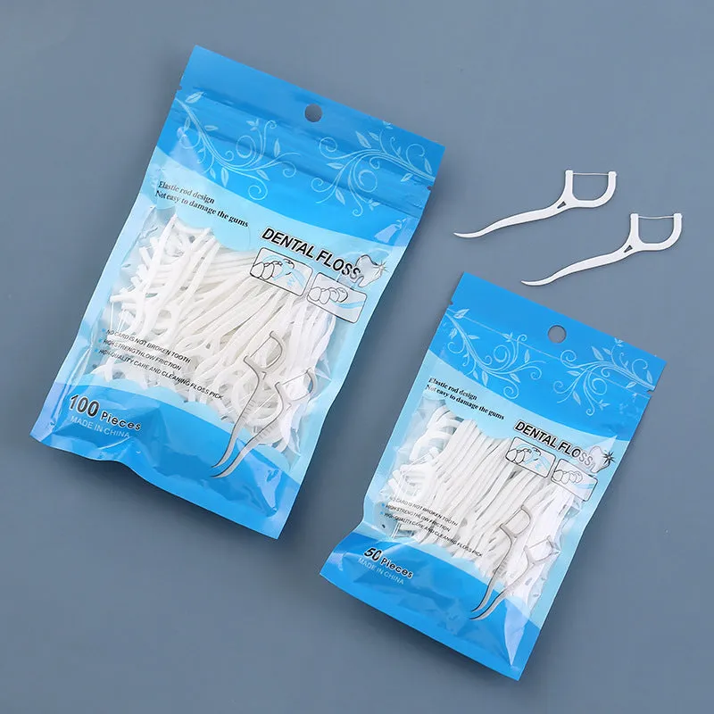 50 Boxes Of High-strength Portable Safety Bow-shaped Ultra-fine Floss