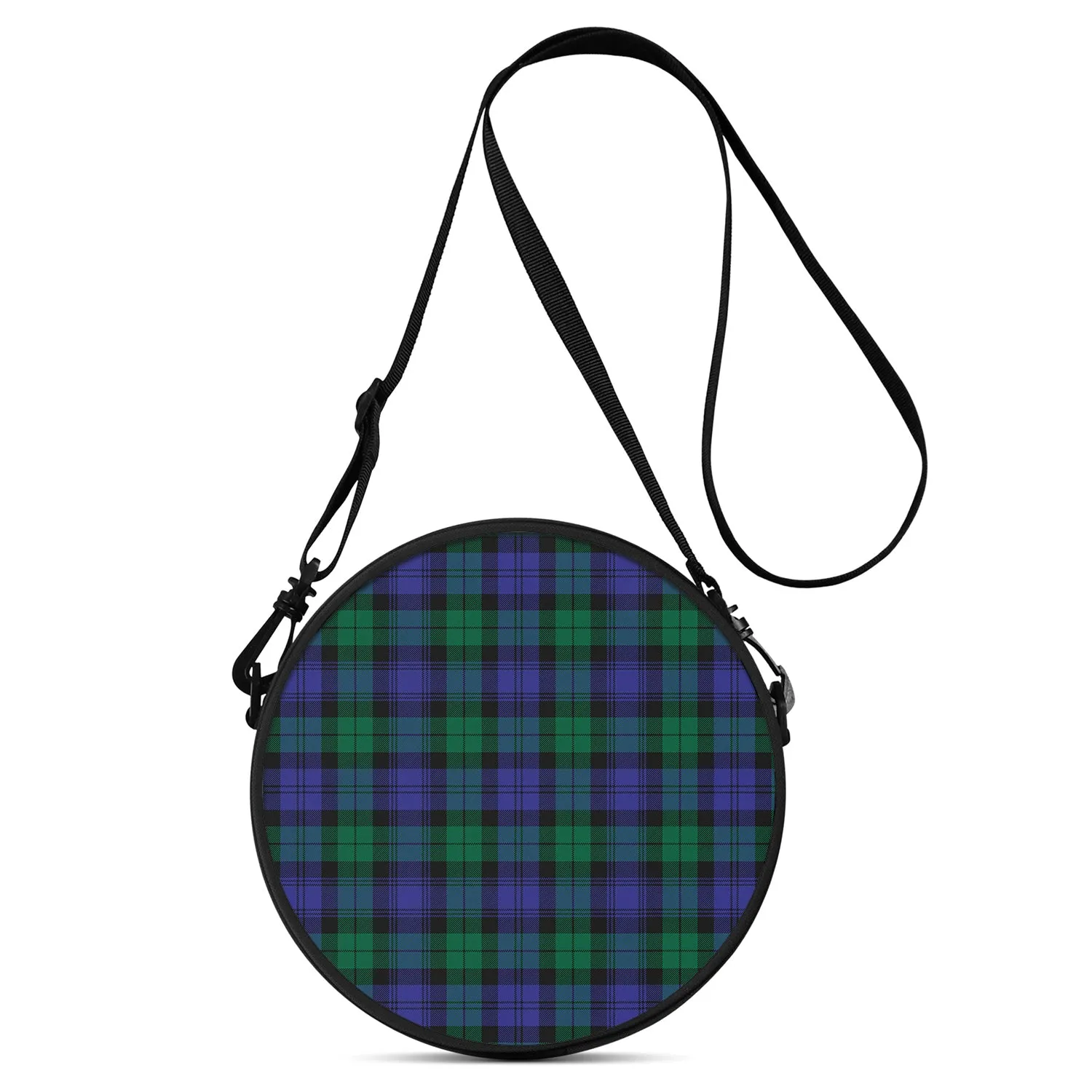 Black Watch Modern Tartan Round Satchel Bags