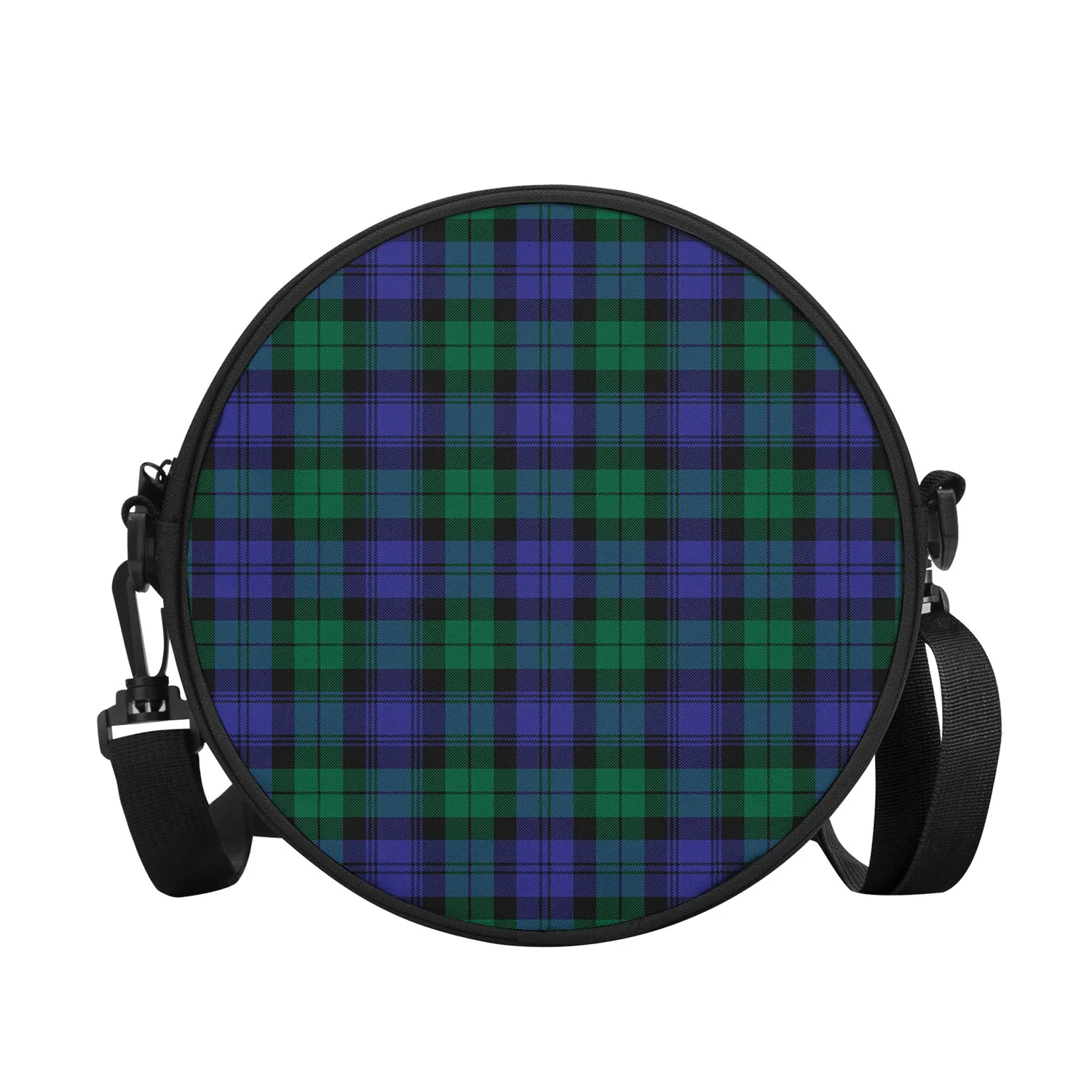 Black Watch Modern Tartan Round Satchel Bags