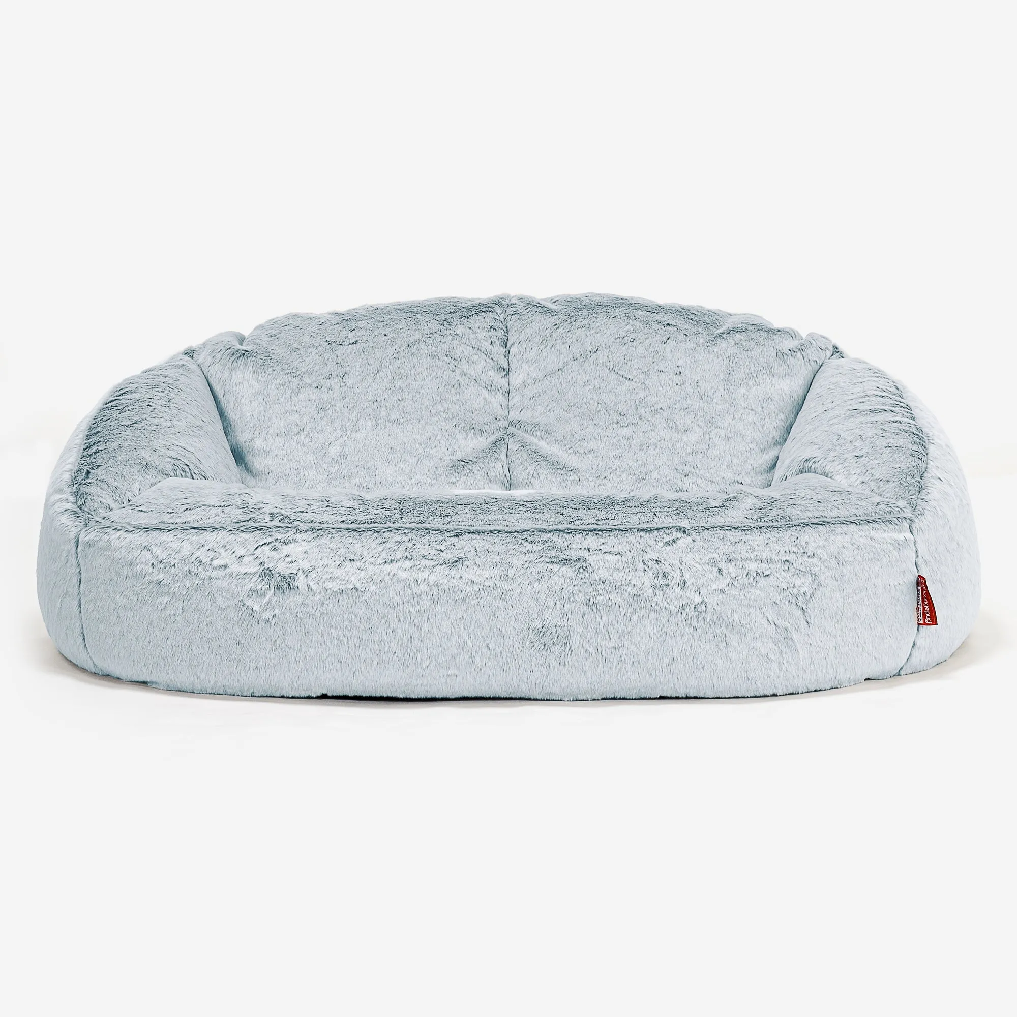 Bubble Sofa Bean Bag - Fluffy Faux Fur Rabbit Dusty Blue