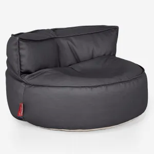 Chloe Bean Bag Sofa - Vegan Leather Black