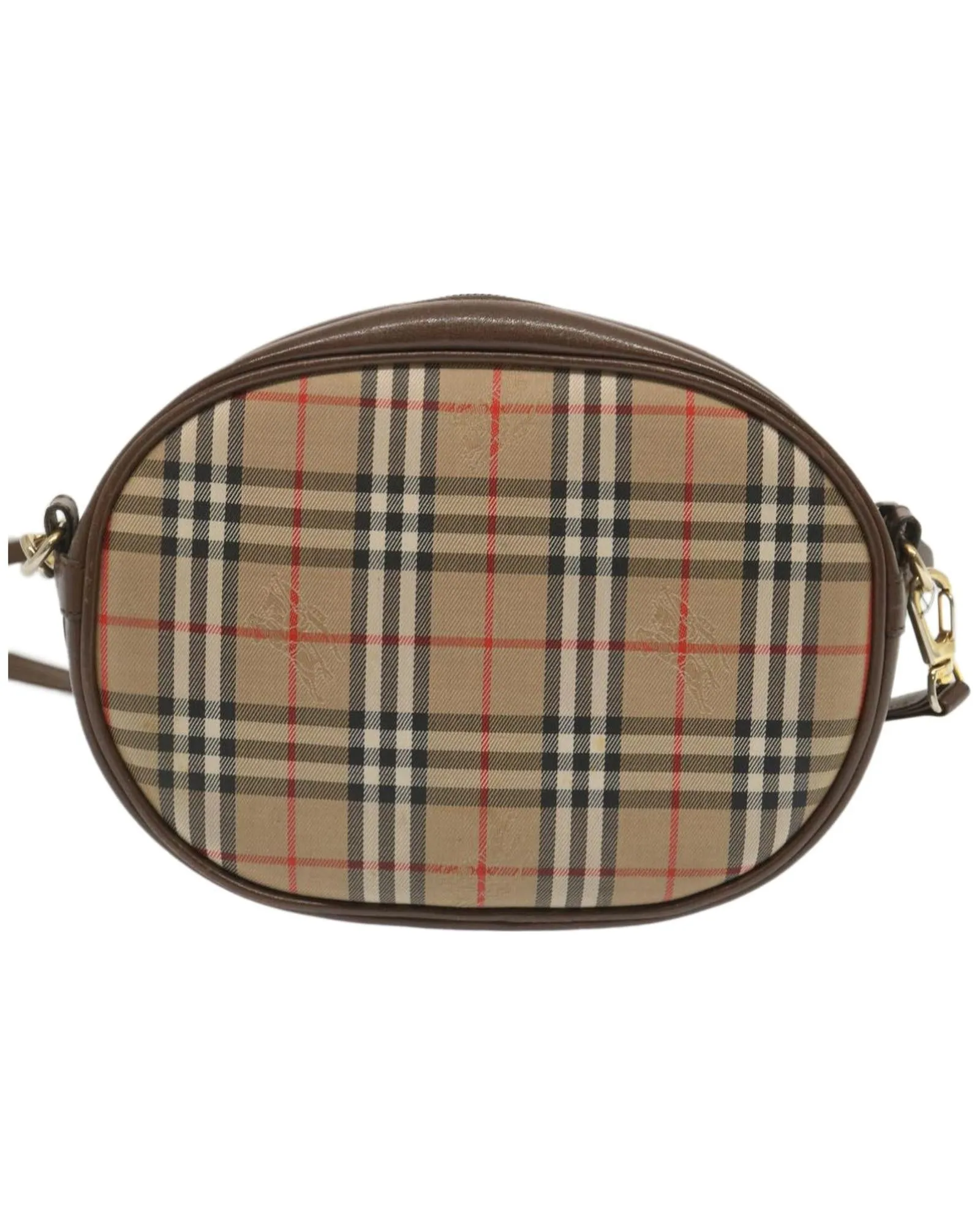 Classic Checkered Shoulder Bag in Premium Canvas Fabric