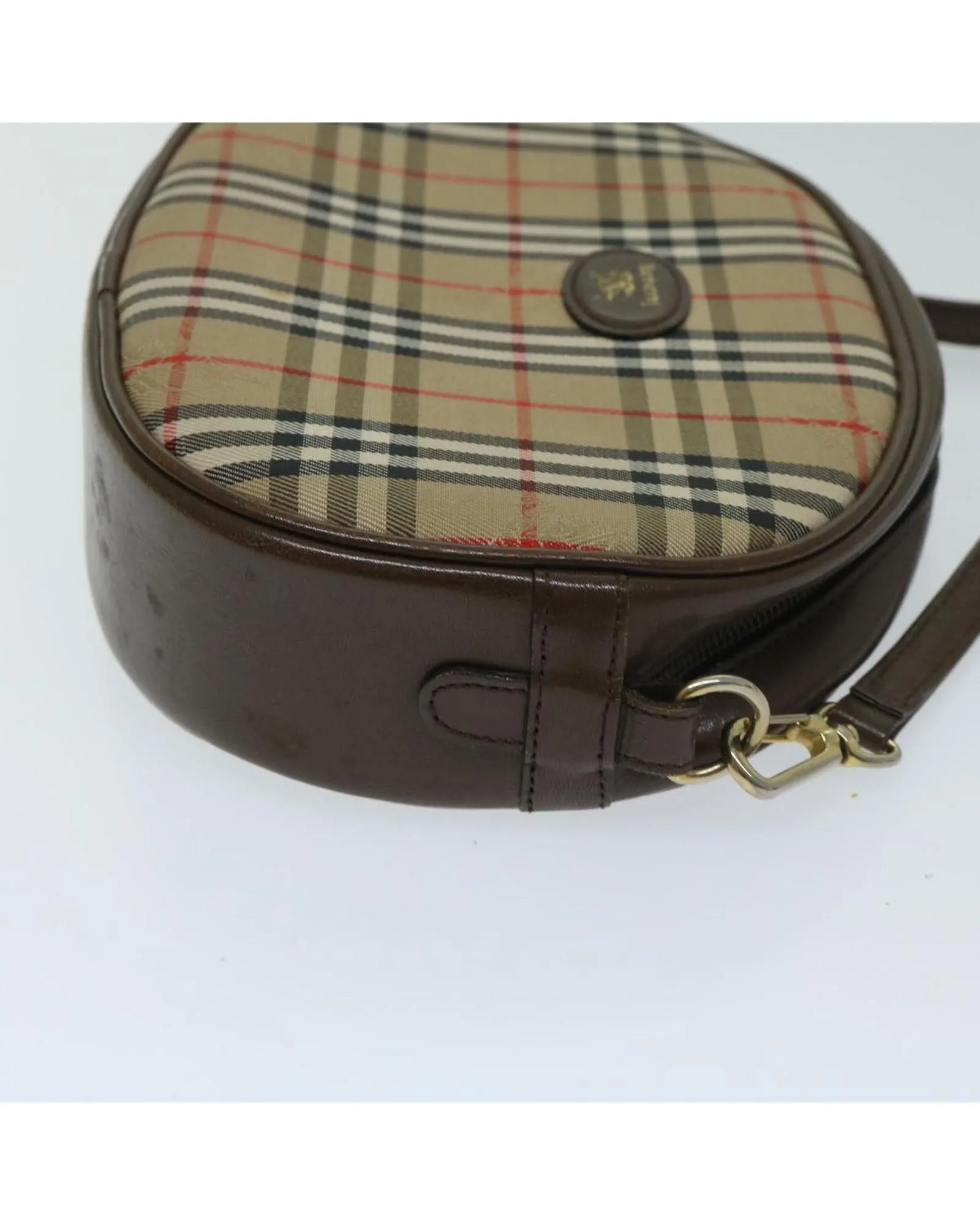 Classic Checkered Shoulder Bag in Premium Canvas Fabric