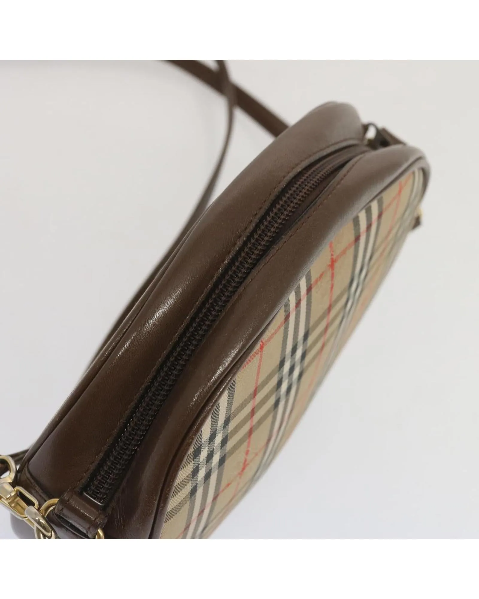 Classic Checkered Shoulder Bag in Premium Canvas Fabric