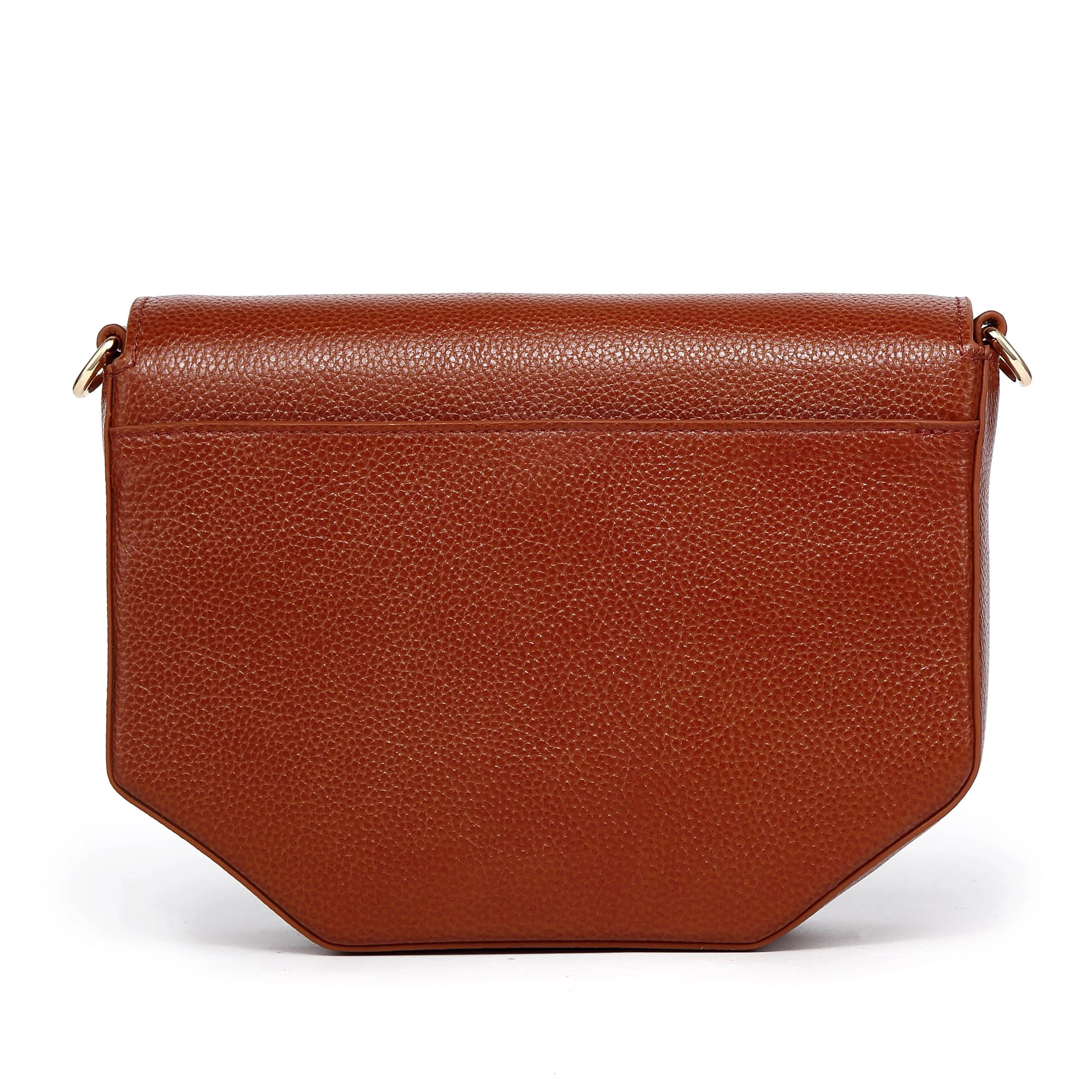 Faye Leather Handbag/ Crossbody bag: BROWN