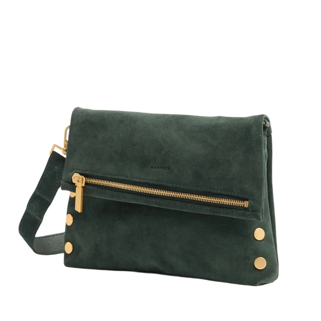 Hammitt Vip Med - Green Room Suede/Brushed Gold