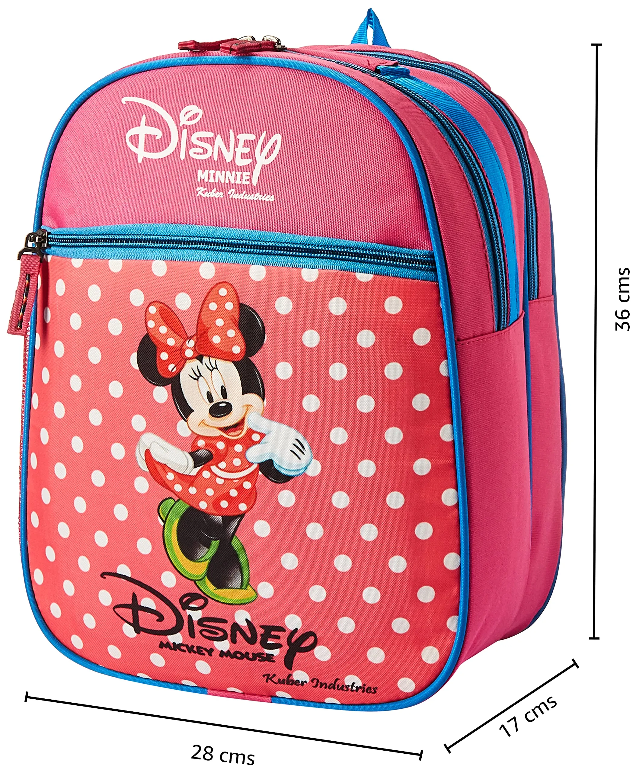 Heart Home Disney Frozen School Bag | Kids School Bags | Student Bookbag | School Bag for Girls & Boys | School Backpack for Kids | 3 Compartments School Bag | Pink