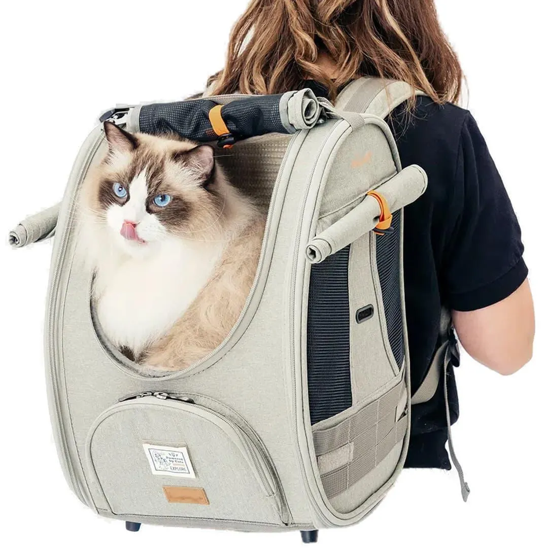 Ibiyaya Adventure Cat Backpack Carrier | Airline-Approved