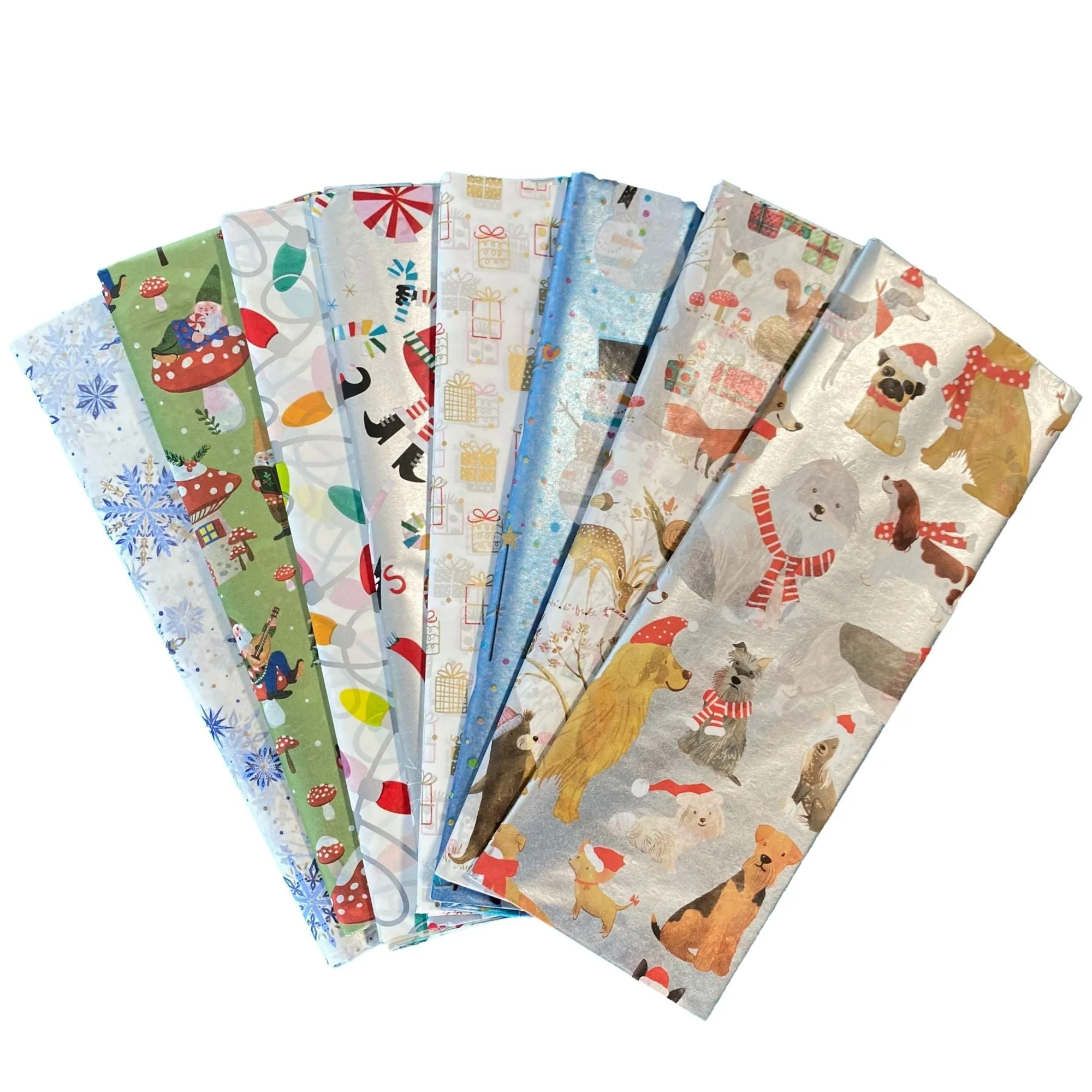 Kids Christmas Gift Tissue Paper Bundle, 32-Sheets