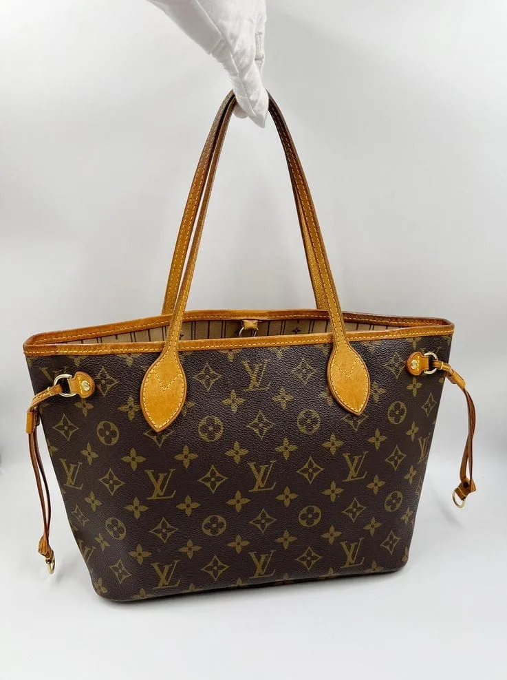 Louis Vuitton Neverfull PM Tote Bag in Classic LV Monogram Canvas