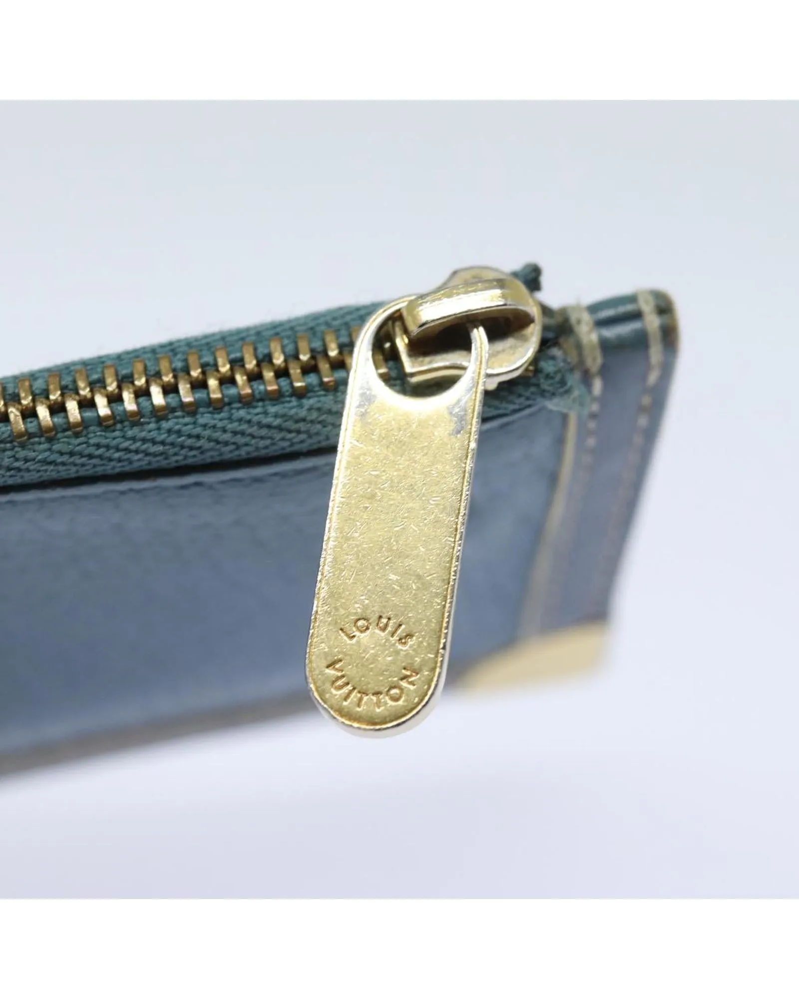 Luxurious Leather Coin Purse with Metal Accents