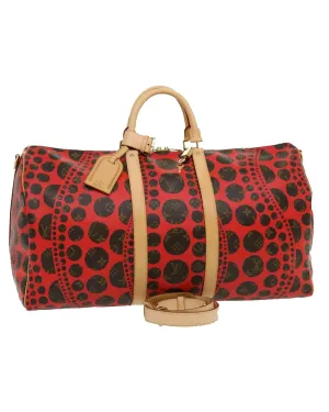 Monogram Yayoi Kusama Keepall Bandouliere55 Bag M40695