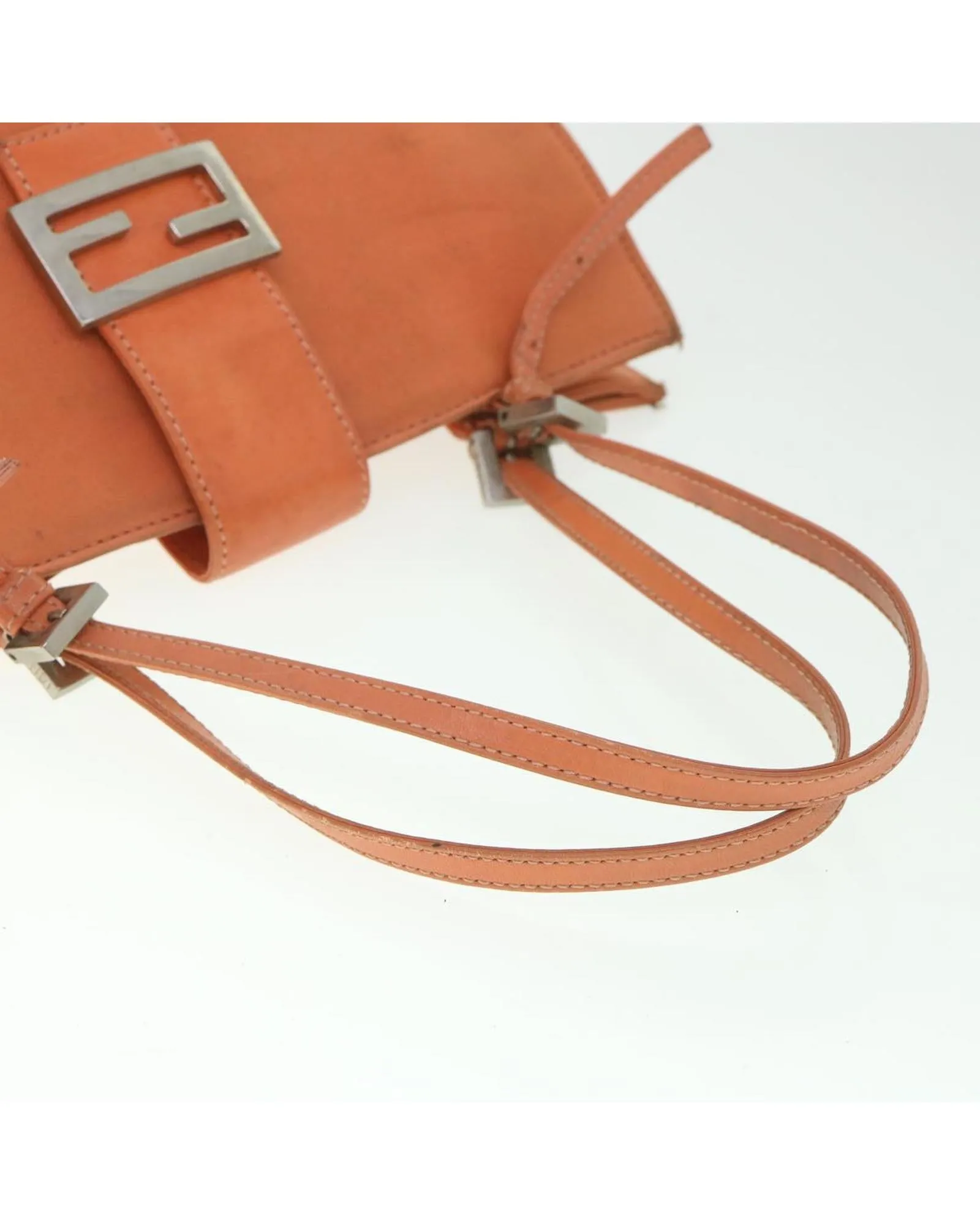 Orange Nylon Shoulder Bag