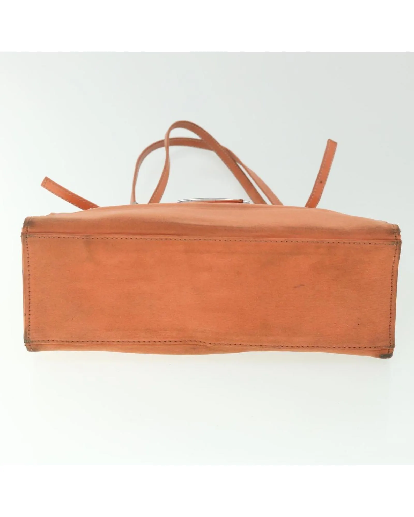 Orange Nylon Shoulder Bag