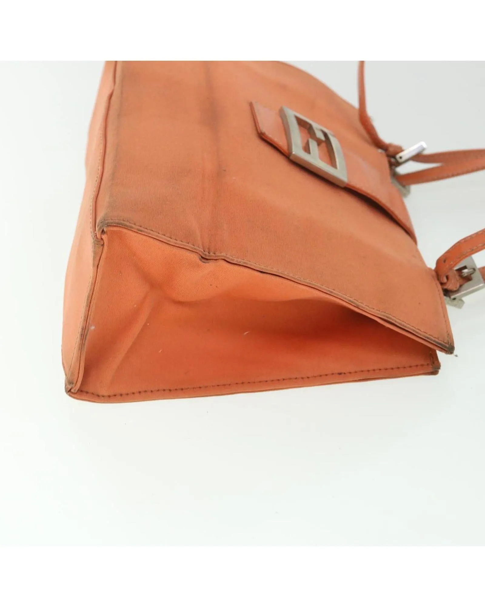 Orange Nylon Shoulder Bag