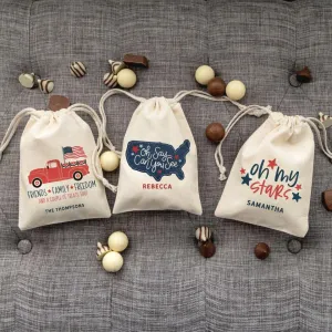 Personalized Patriotic Treat Bags