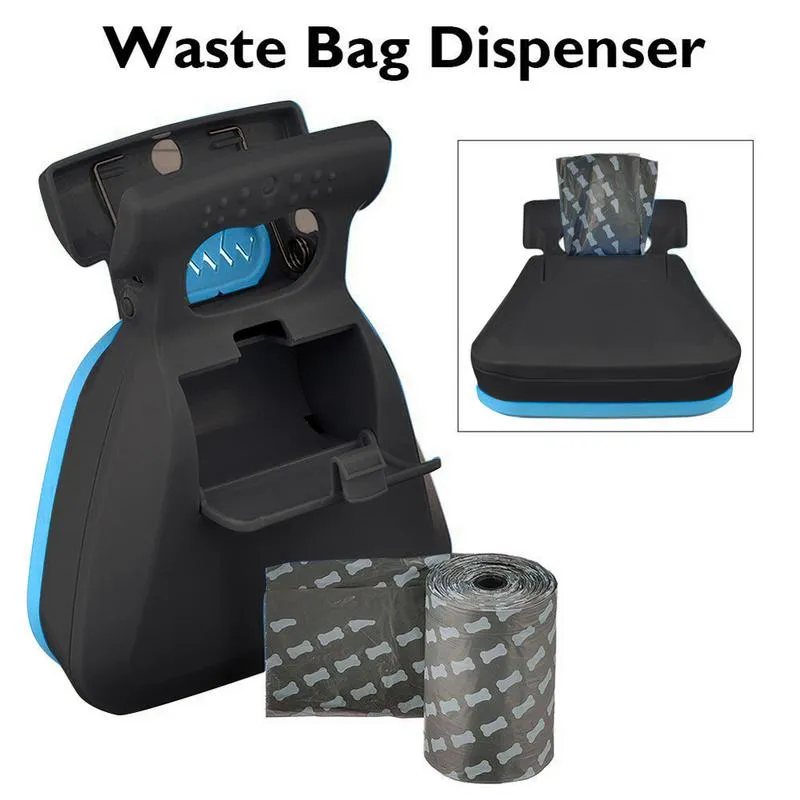 Portable Dog Poop Scooper, Heavy Duty Dog Waste Cleaner with Bag Dispenser