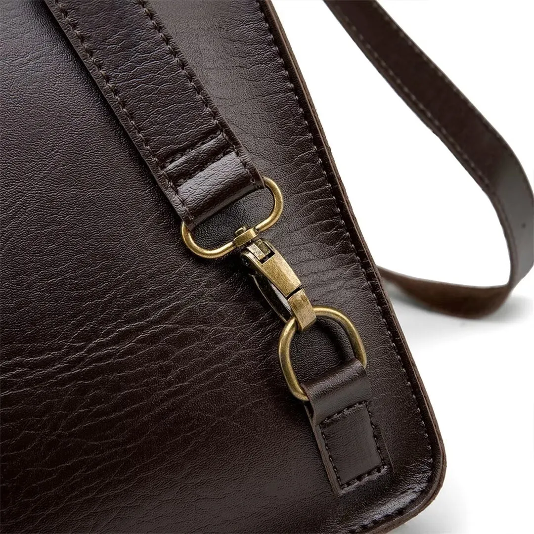 Sophisticated Square Leather Bag