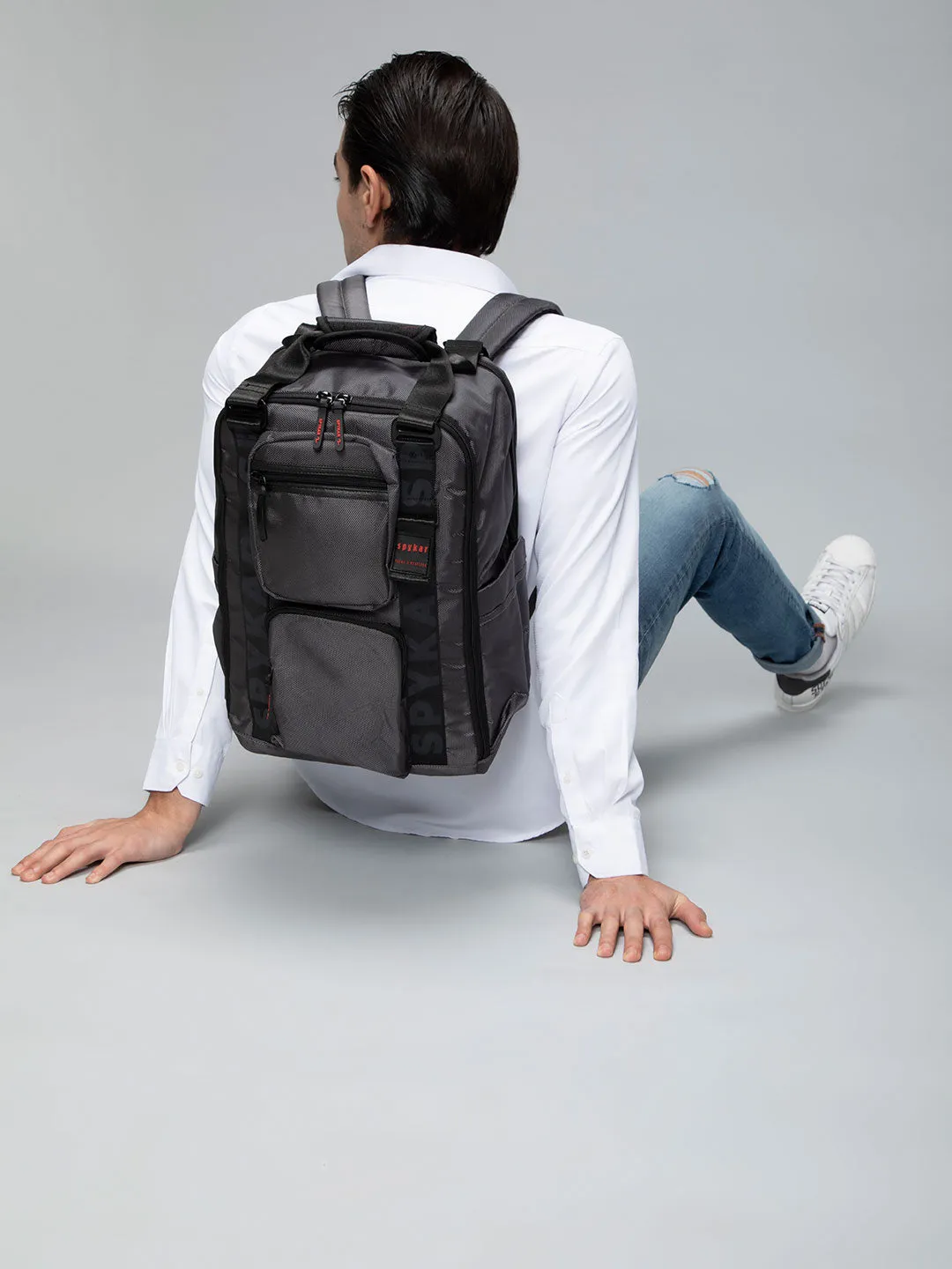 Spykar Dark Grey Traveler Backpacks