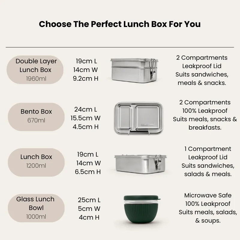 Stainless Steel Lunch Box | 1200ml