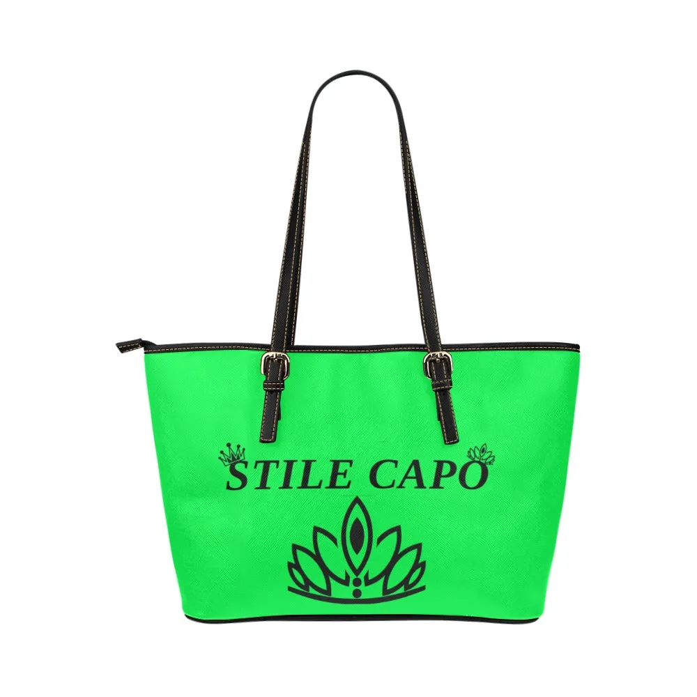 STILE CAPO QUEEN LIME BLKS TOTE BAG.