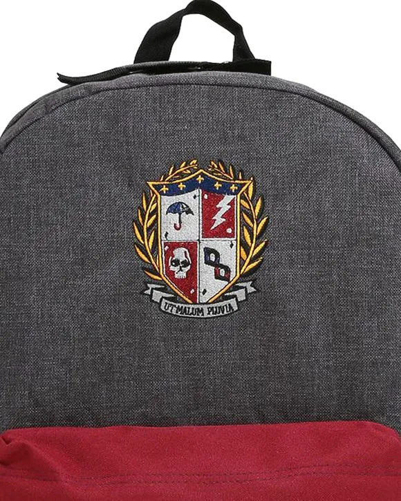 The Umbrella Academy School Crest Plaid Uniform Design 16" Backpack