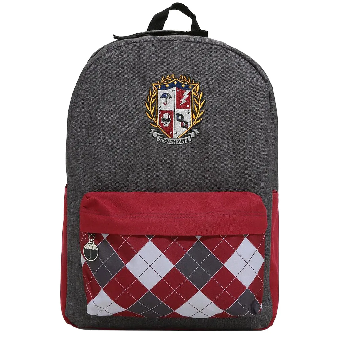 The Umbrella Academy School Crest Plaid Uniform Design 16" Backpack