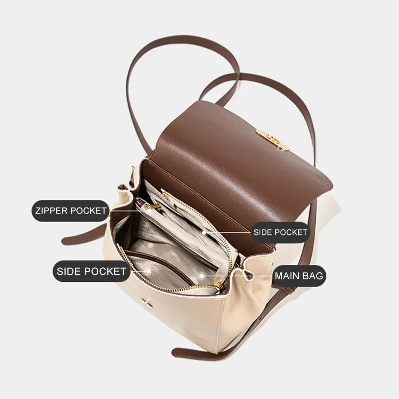 Women Fashion Cowhide Traveling Mini Backpack